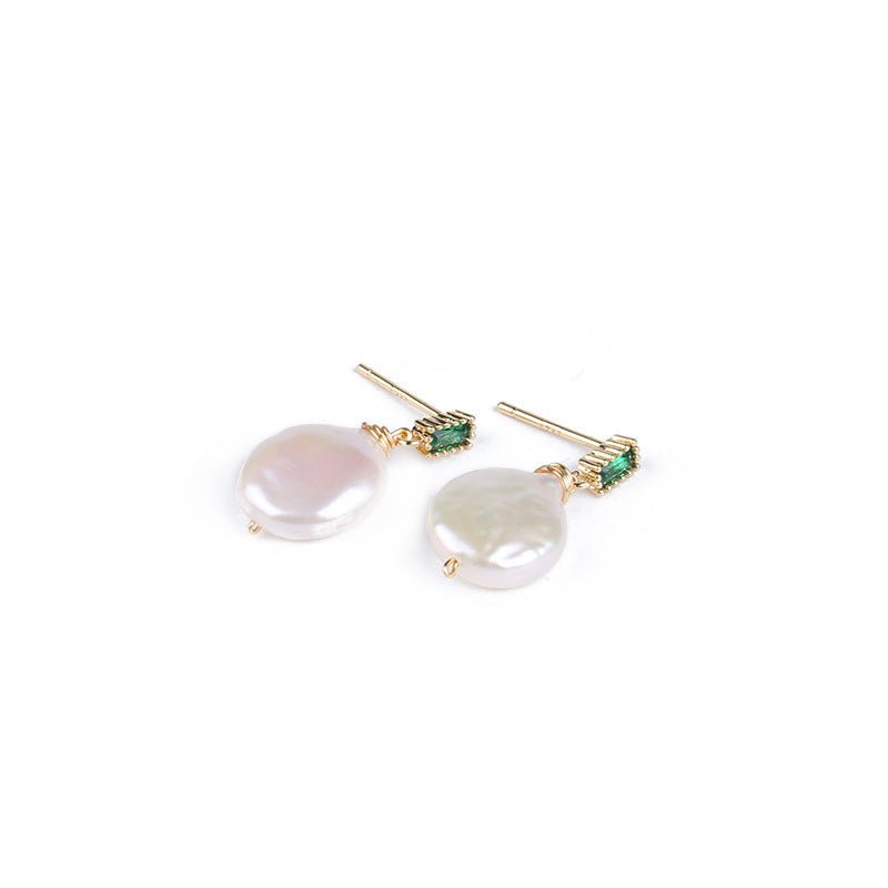 Natural Freshwater Baroque Pearl Earrings-Jewearrings