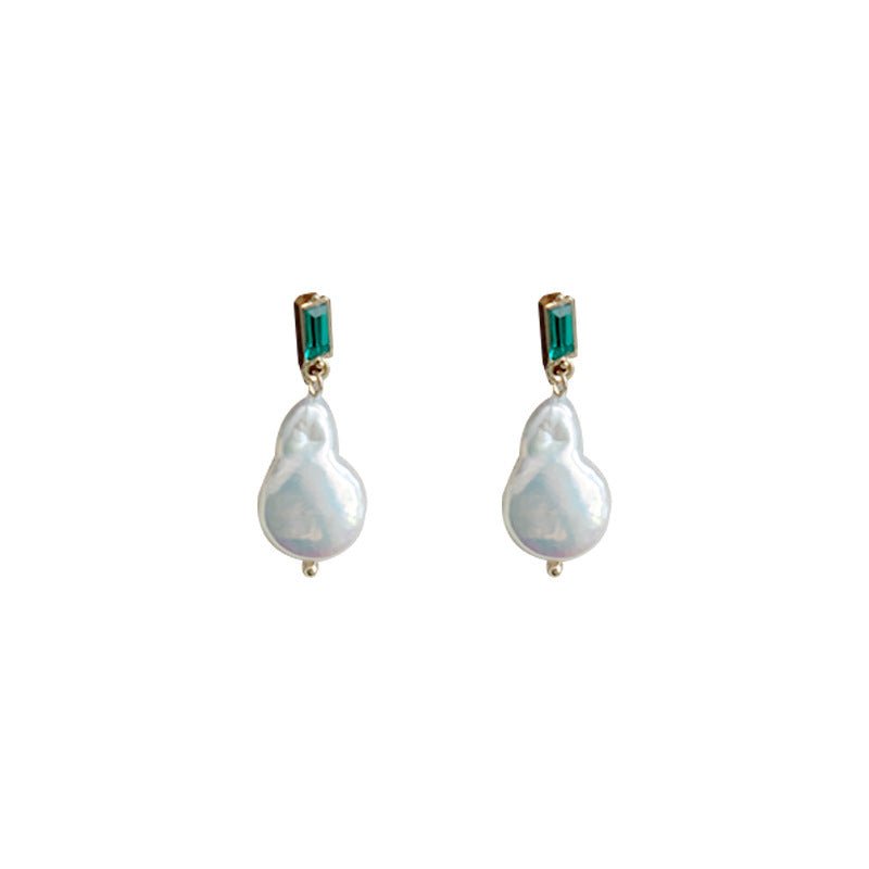 Natural Freshwater Baroque Shaped Pearl Earrings-Jewearrings