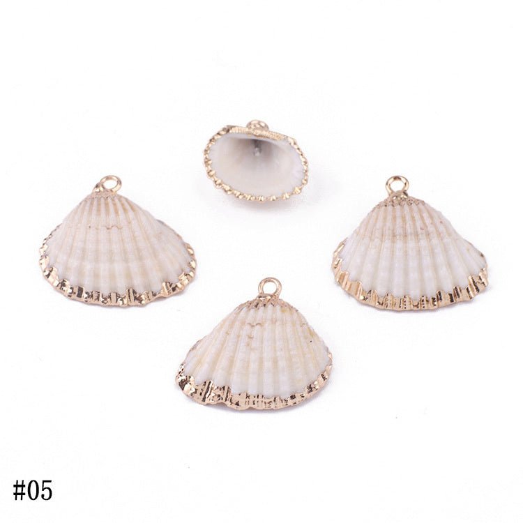 Natural Shell Pendant Shell Conch Earrings Diy Material Bag-Jewearrings