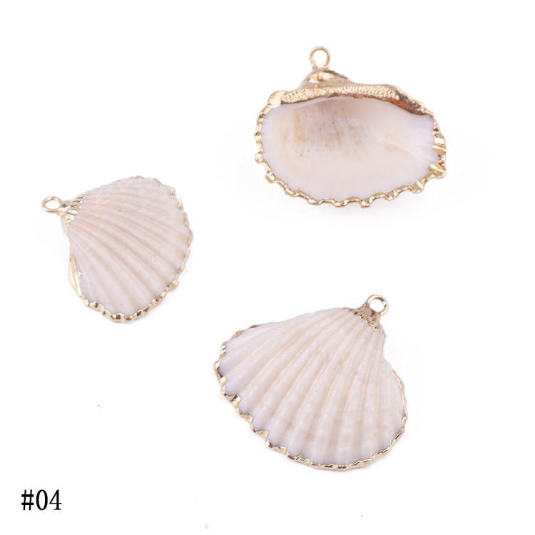 Natural Shell Pendant Shell Conch Earrings Diy Material Bag-Jewearrings