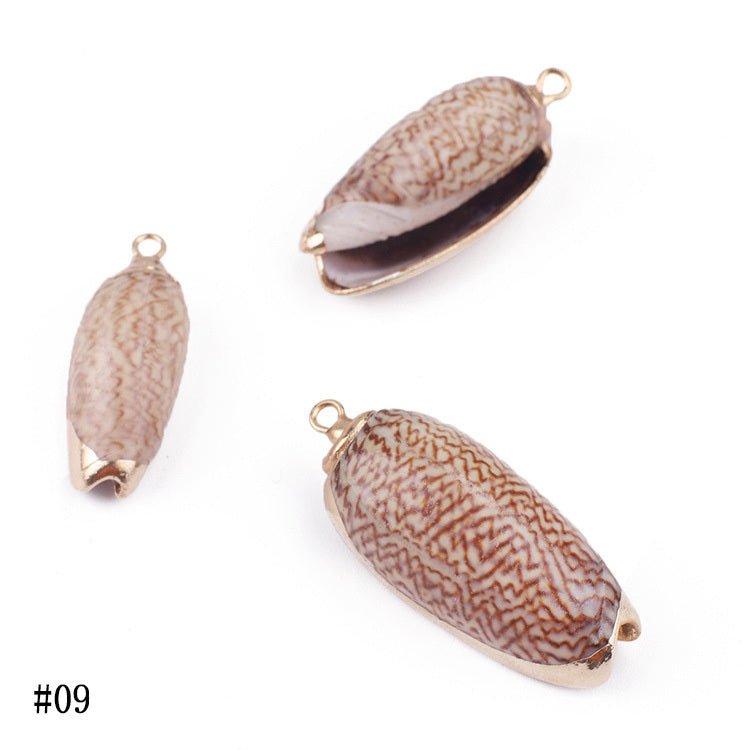 Natural Shell Pendant Shell Conch Earrings Diy Material Bag-Jewearrings