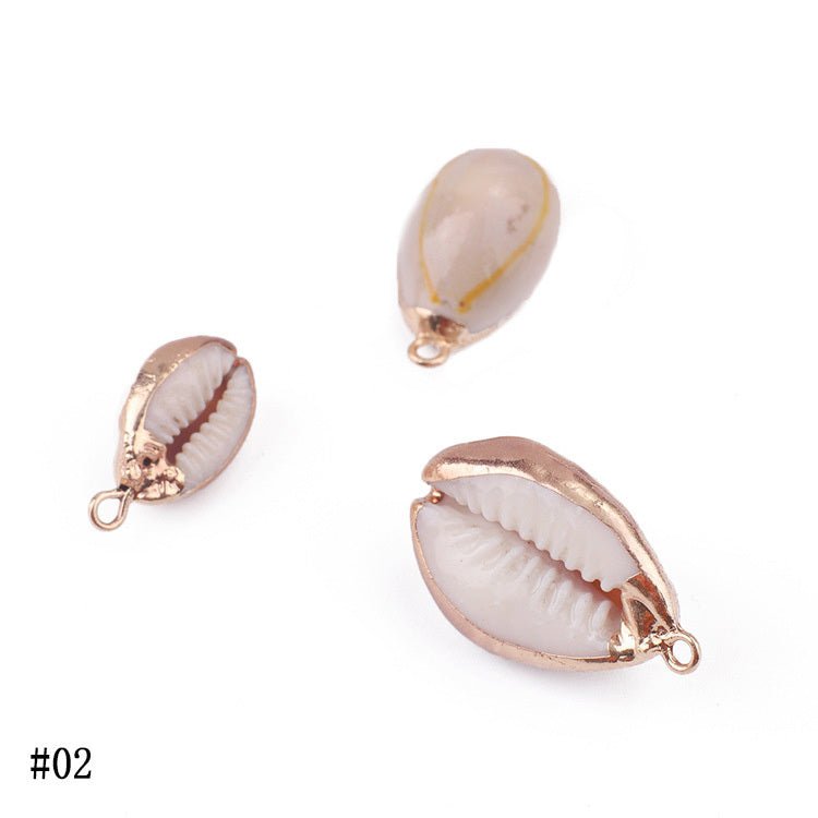 Natural Shell Pendant Shell Conch Earrings Diy Material Bag-Jewearrings