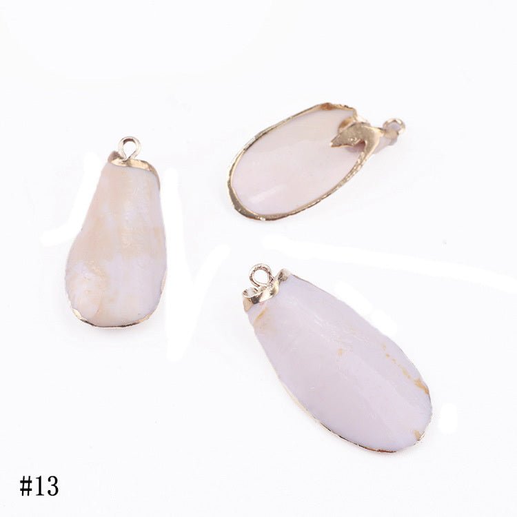 Natural Shell Pendant Shell Conch Earrings Diy Material Bag-Jewearrings