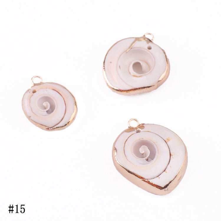 Natural Shell Pendant Shell Conch Earrings Diy Material Bag-Jewearrings