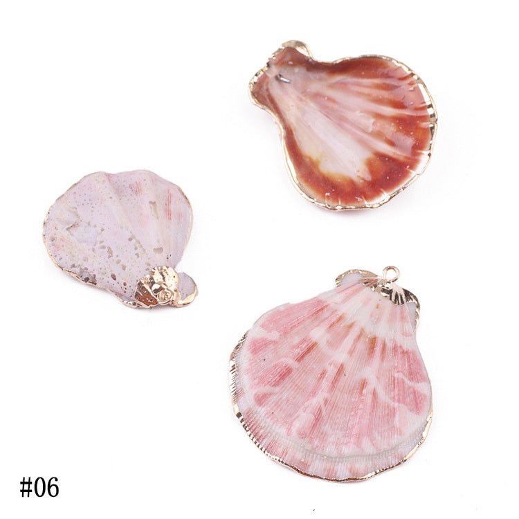 Natural Shell Pendant Shell Conch Earrings Diy Material Bag-Jewearrings