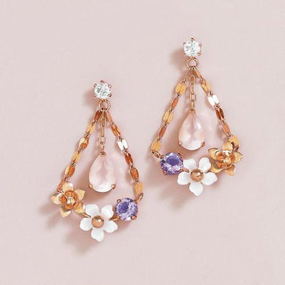 Natural Shell Triangle Earrings-Jewearrings