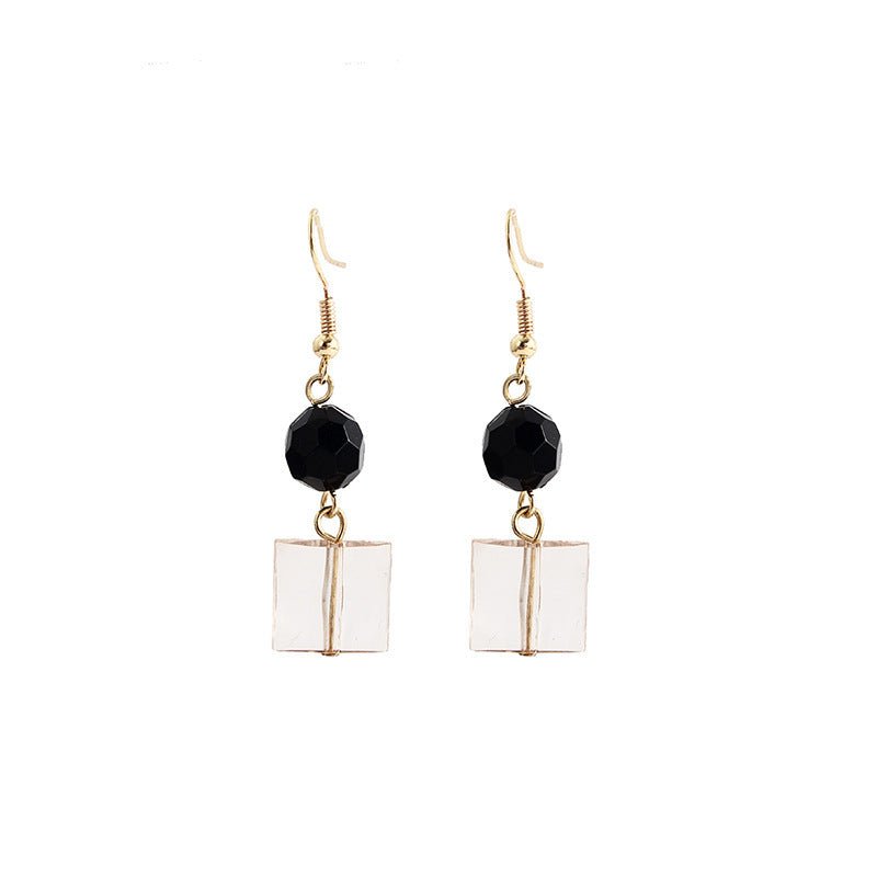 New Black Acrylic Irregular Earrings-Jewearrings