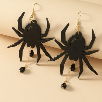 New Dark Series Spider Earrings Fashion Exaggerated Acrylic-Jewearrings