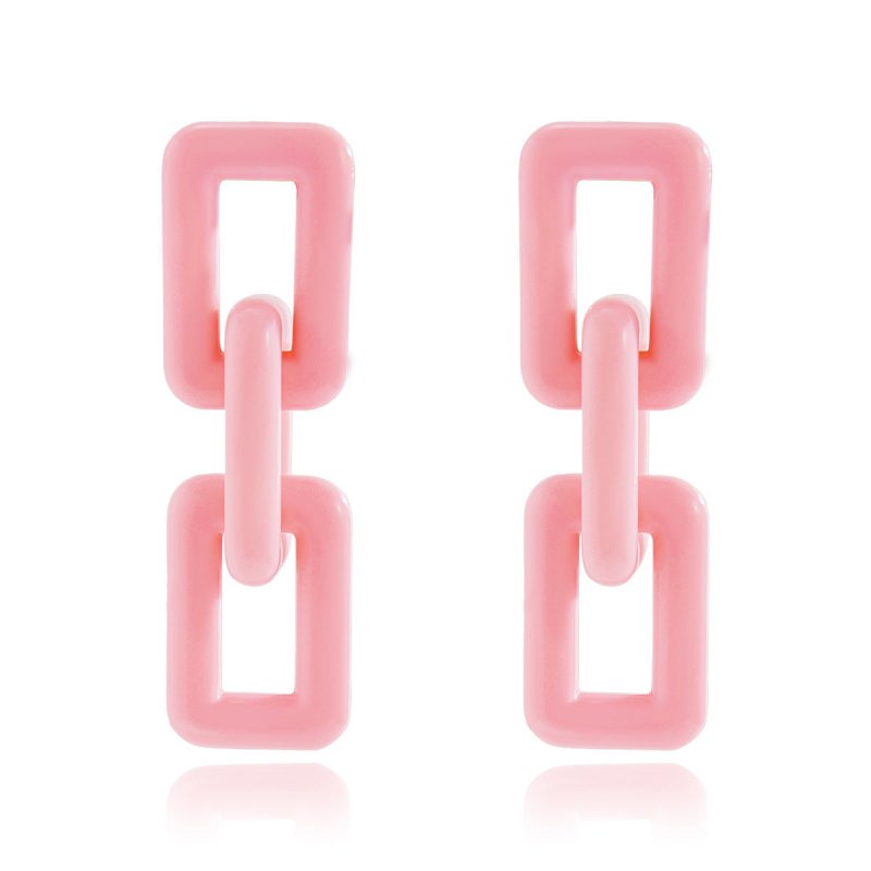 New Exaggerated Geometric Square Acrylic Earrings-Jewearrings