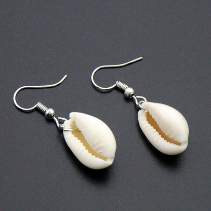 New Jewelry White Shell Fashion Shell Pendant Earrings Simple And Popular Earrings-Jewearrings