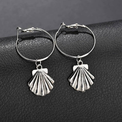 New Simple Earrings Women Ins Cross-border Hot-selling Shell Ear Jewelry-Jewearrings