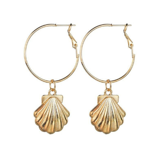 New Simple Earrings Women Ins Cross-border Hot-selling Shell Ear Jewelry-Jewearrings