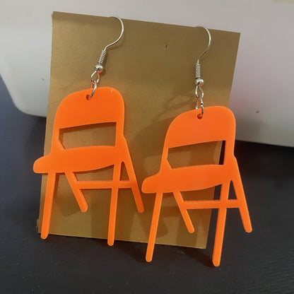 New Style Earrings Acrylic Small Chair Earrings Personality-Jewearrings