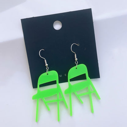 New Style Earrings Acrylic Small Chair Earrings Personality-Jewearrings