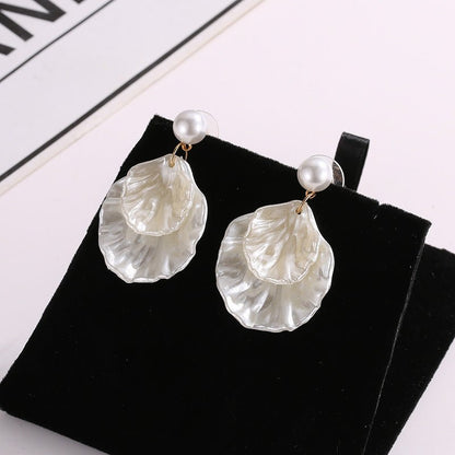 New Style Pearl Shell Earrings For Ladies-Jewearrings