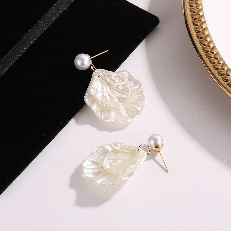 New Style Pearl Shell Earrings For Ladies-Jewearrings