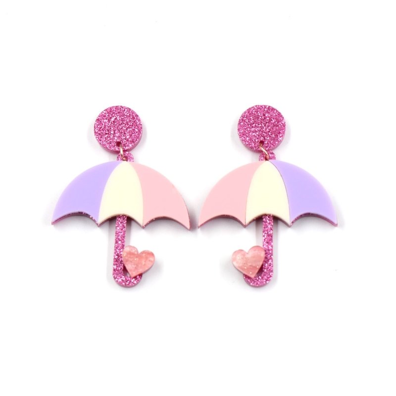 New Umbrella Cute Fashion Acrylic Earrings Jewelry-Jewearrings