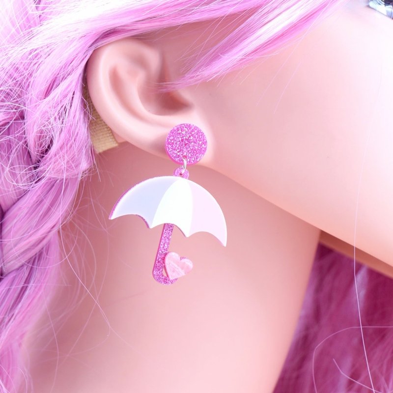 New Umbrella Cute Fashion Acrylic Earrings Jewelry-Jewearrings