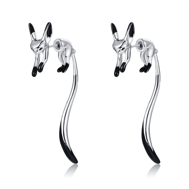 New Women's Fashion Big Cute Fox Earrings-Jewearrings