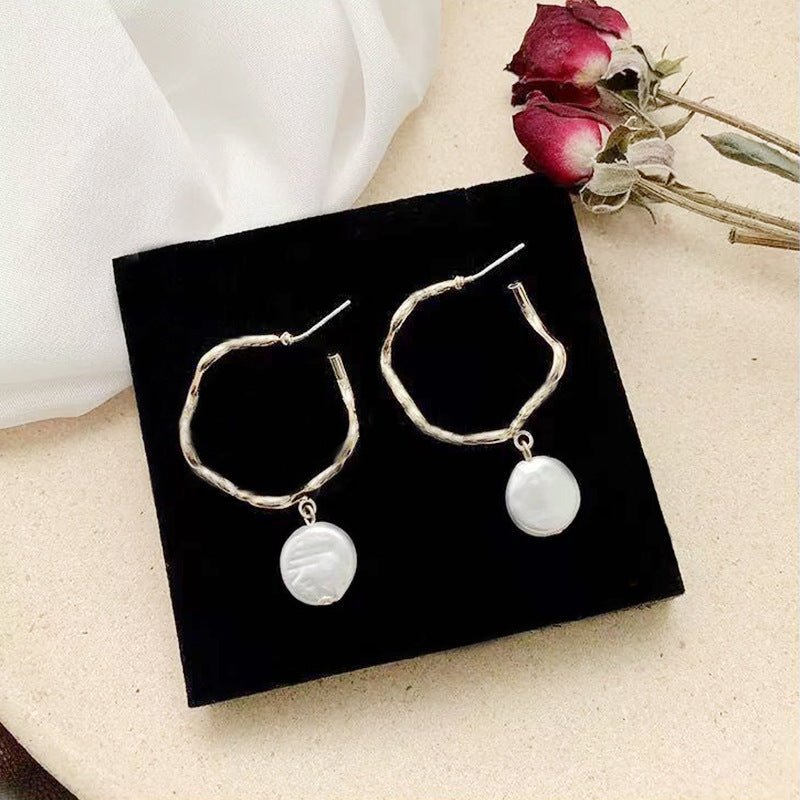 Niche Pearl Baroque Earrings-Jewearrings