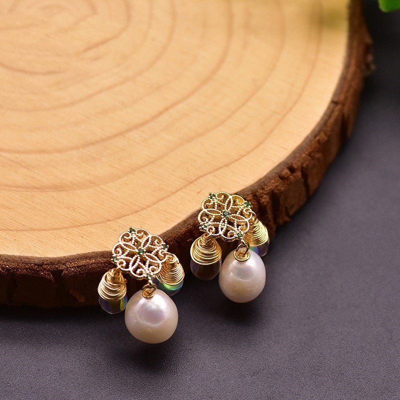 Original Natural Baroque Edison Pearl Earrings-Jewearrings