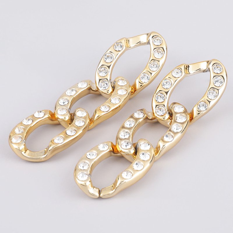 Oval CCB Diamond Acrylic Earrings Women-Jewearrings