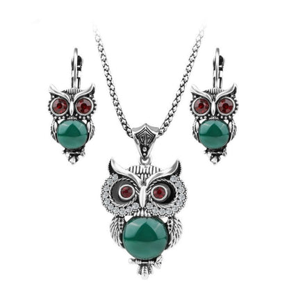 Owl Earrings Creative Jewelry Set-Jewearrings