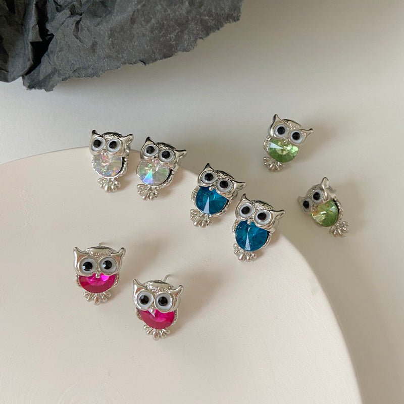 Owl Earrings European And American Style-Jewearrings