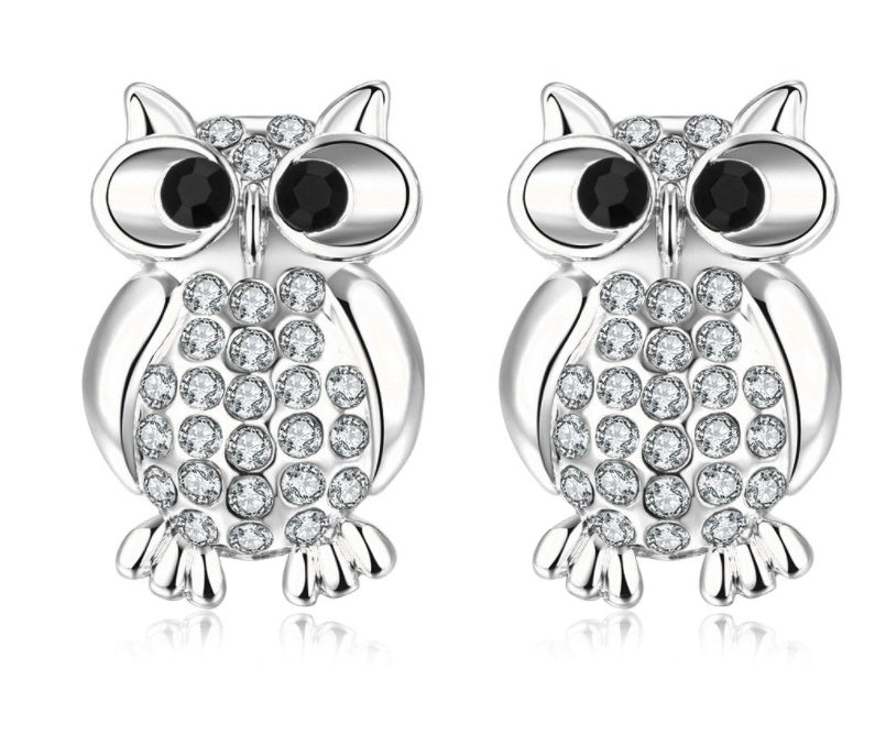 Owl Earrings Fashion Stud-Jewearrings