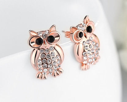 Owl Earrings Fashion Stud-Jewearrings