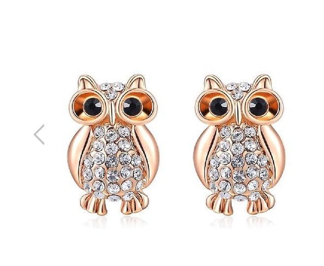 Owl Earrings Fashion Stud-Jewearrings