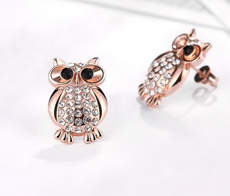 Owl Earrings Fashion Stud-Jewearrings