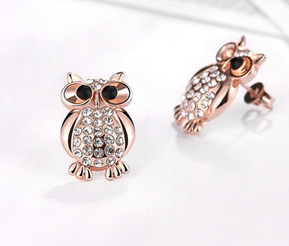 Owl Earrings Fashion Stud-Jewearrings