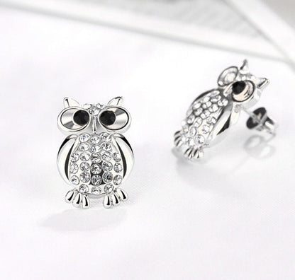 Owl Earrings Fashion Stud-Jewearrings