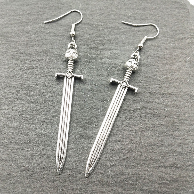 Owl Earrings Fashion Sword Earrings-Jewearrings