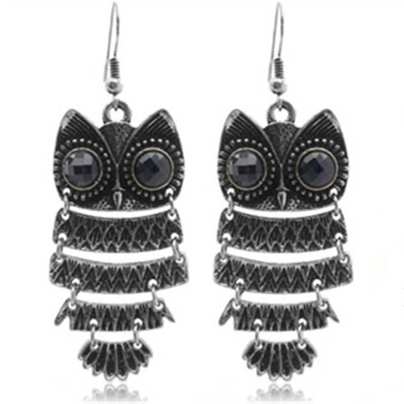 Owl Earrings Retro Knotty Earrings-Jewearrings