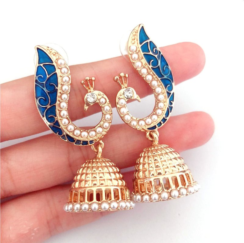 Peacock Earrings Lantern-Jewearrings