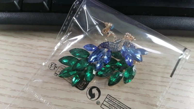 Peacock Earrings Retro Crystal-Jewearrings