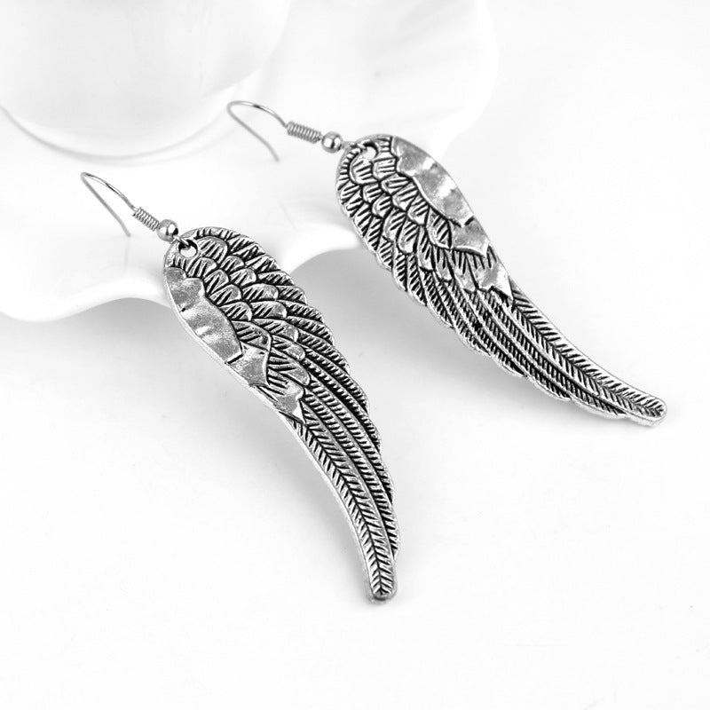 Peacock Earrings Wings Retro Wild-Jewearrings