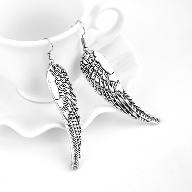 Peacock Earrings Wings Retro Wild-Jewearrings