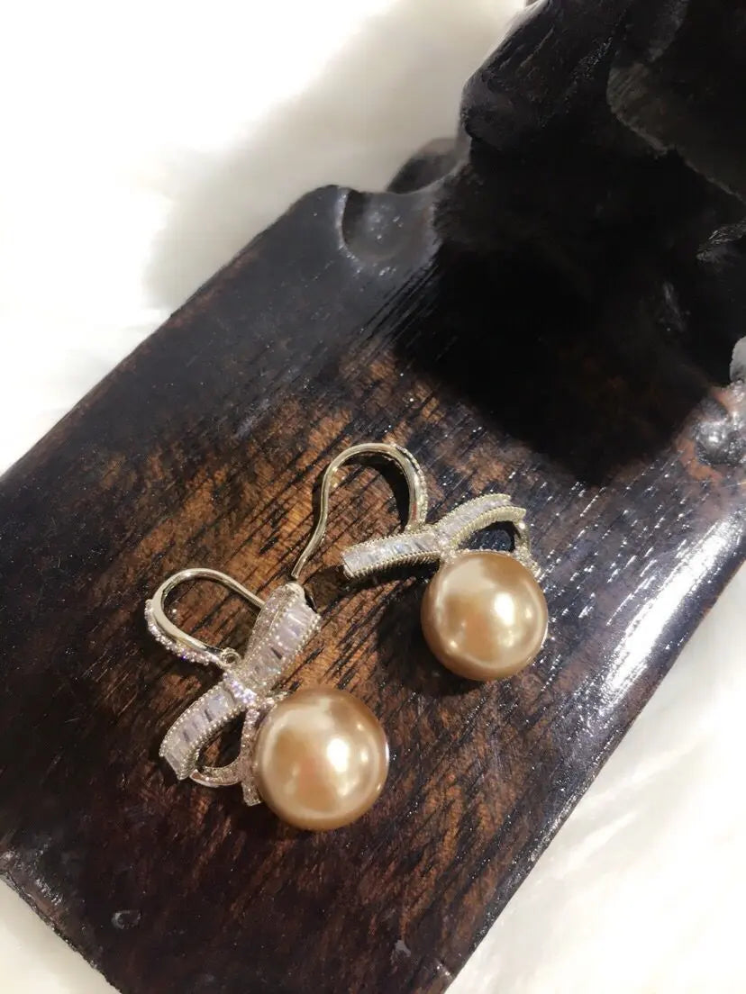 Pearl Bow Earrings - Cute & Elegant for Every Occasion-Jewearrings