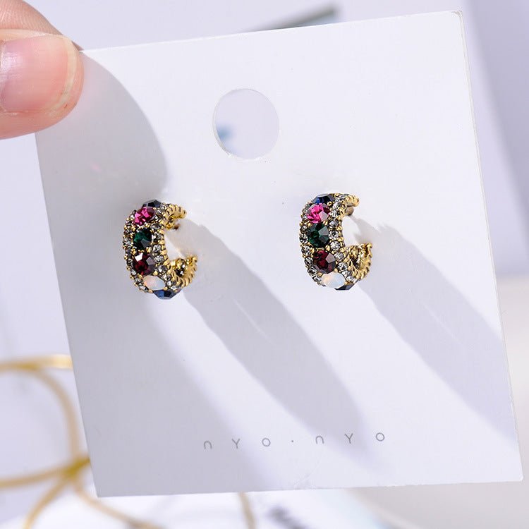 Pearl Diamond Earrings-Jewearrings