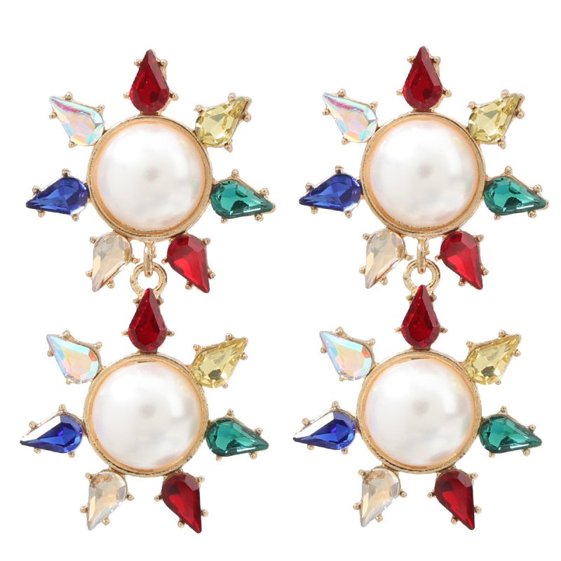 Pearl Flower Earrings Beautiful European-Jewearrings