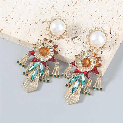 Pearl Flower Earrings - Creative Fashion-Jewearrings