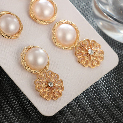 Pearl Flower Earrings Cross-border-Jewearrings