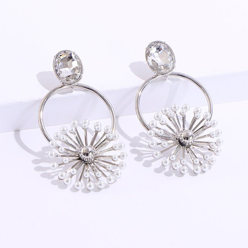 Pearl Flower Earrings - Crystal Super Fairy-Jewearrings