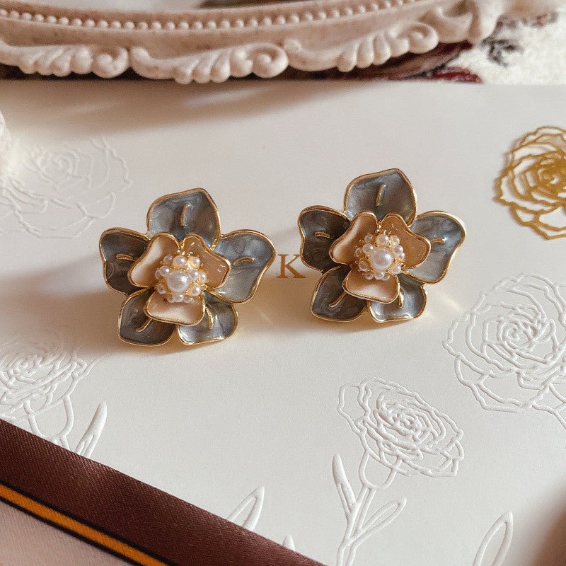 Pearl Flower Earrings - Exquisite-Jewearrings