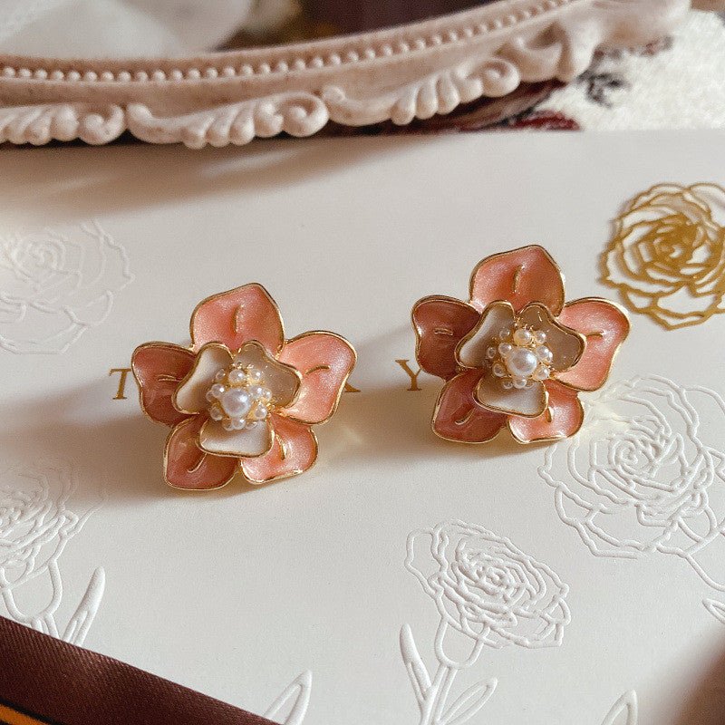 Pearl Flower Earrings - Exquisite-Jewearrings