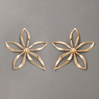 Pearl Flower Earrings - Fashion-Jewearrings