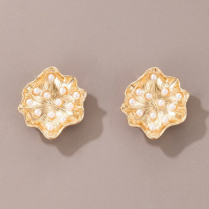 Pearl Flower Earrings - Fashion-Jewearrings